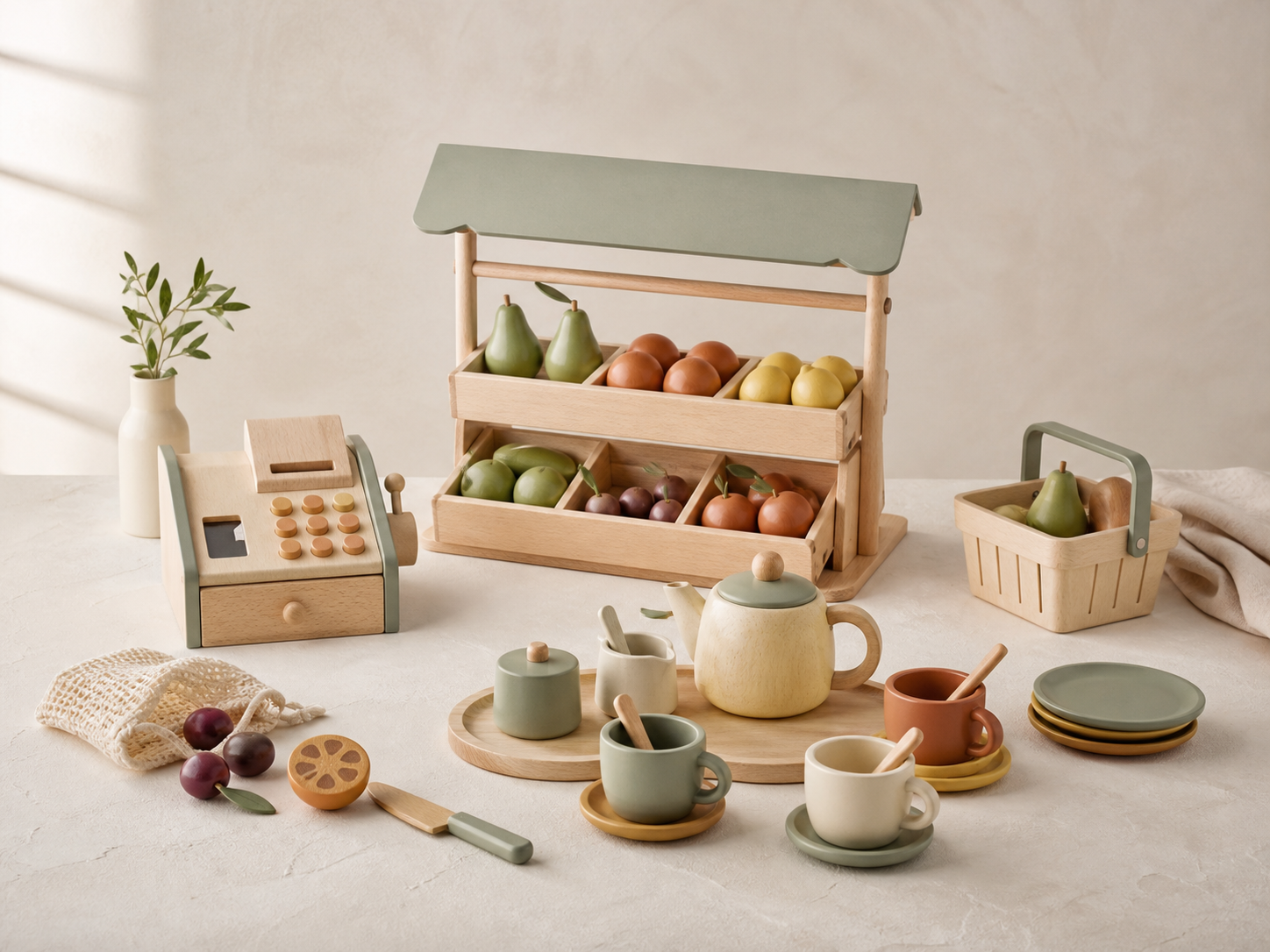 Wooden pretend play toys