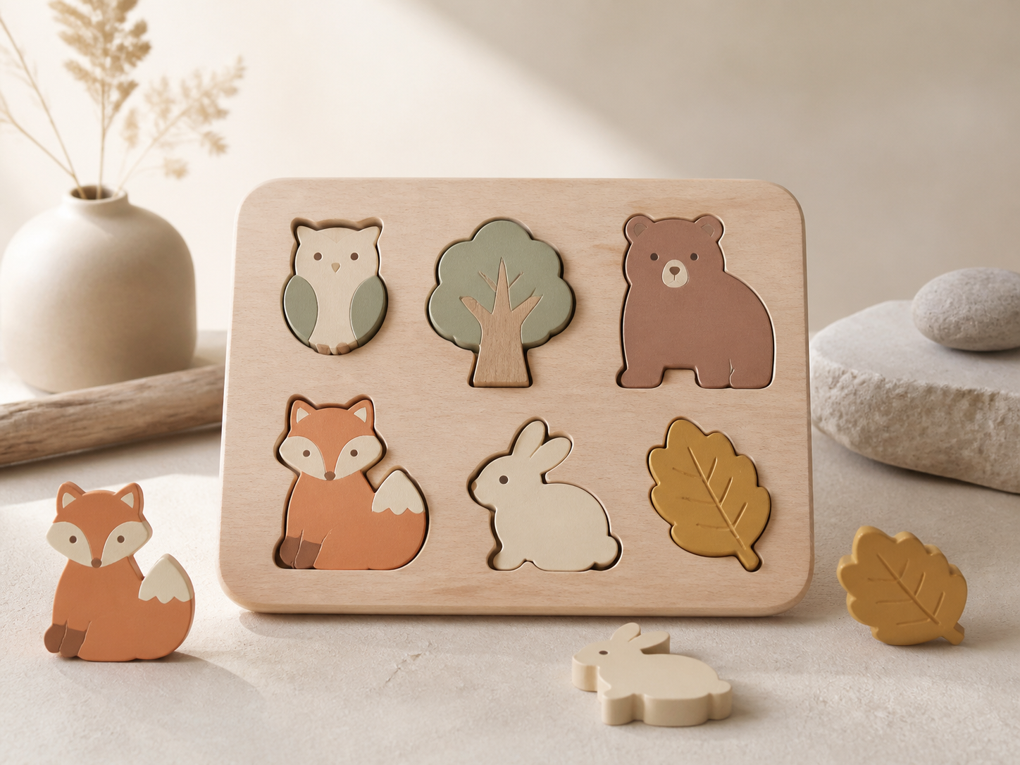 Wooden puzzles for children